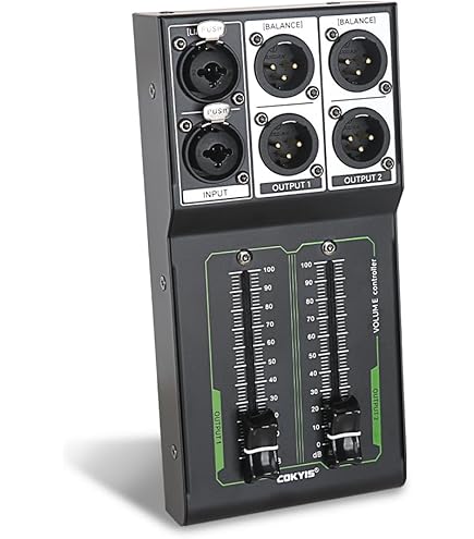 Amazon.com: MICNAUX Passive Monitor Volume Controller, XLR 2 Input